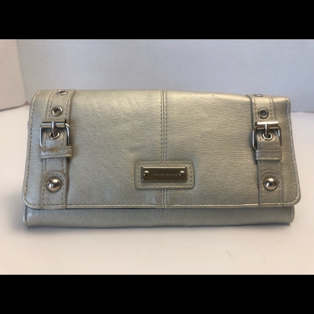 Franco Sarto women’s metallic grey wallet